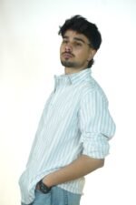 Unisex Rave Stripe Blu/Wht - Image 6