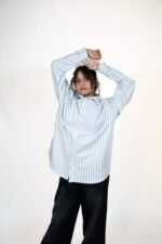 Unisex Rave Stripe Blu/Wht - Image 5