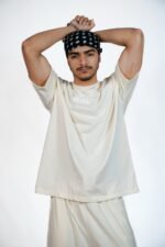 RAVE // SAND-BEIGE RELAXED TEE