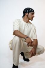 RAVE // SAND-BEIGE RELAXED TEE - Image 6