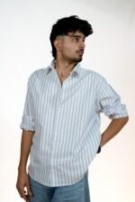 Unisex Rave Stripe Blu/Wht - Image 2